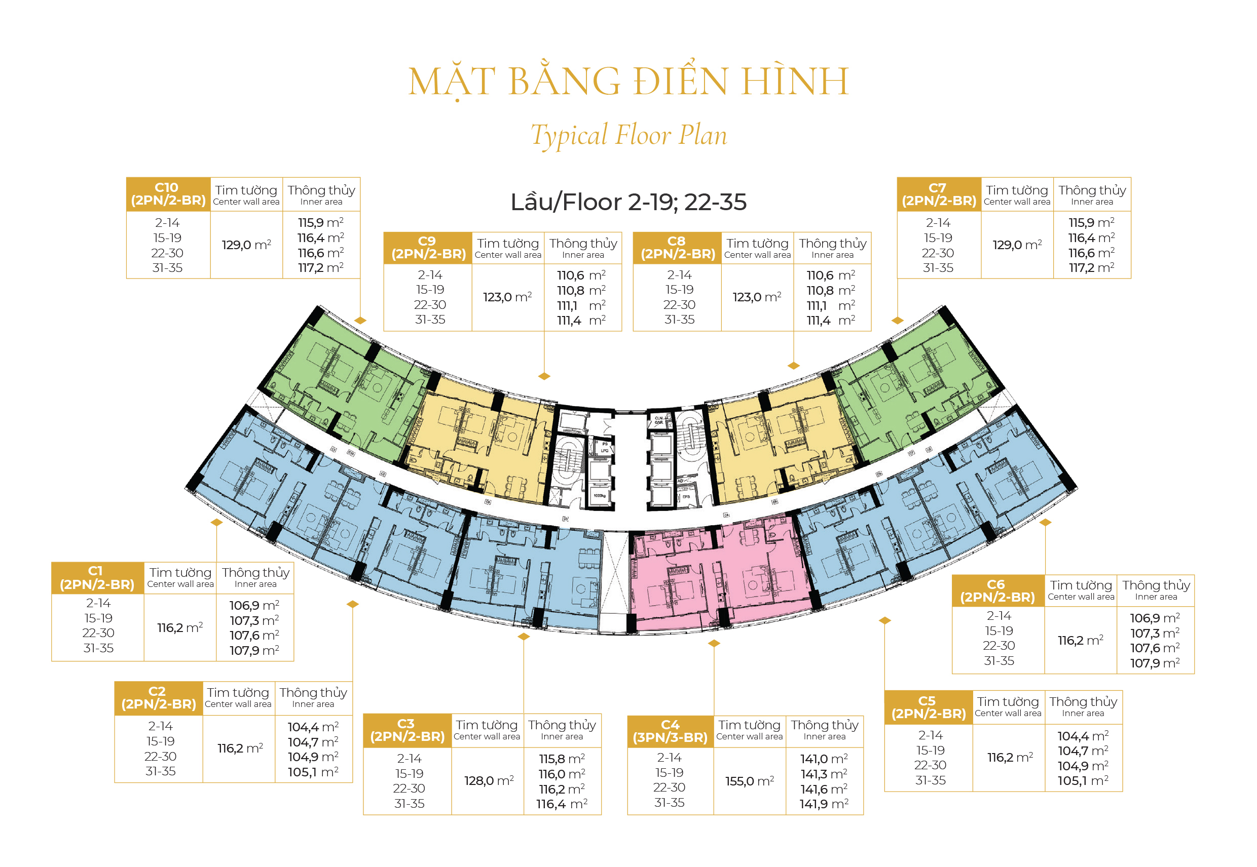 Hình ảnh Mặt Bằng Noble Crystal Riverside Quận 7