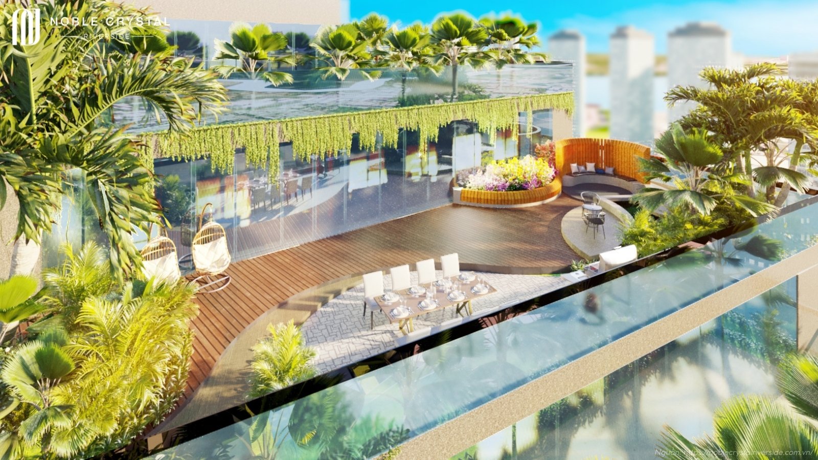 Tiện ích nội khu dự án Noble Crystal Riverside