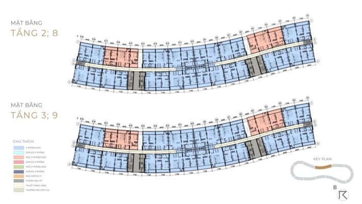 Mặt bằng điển hình Noble Crystal Riverside toà E