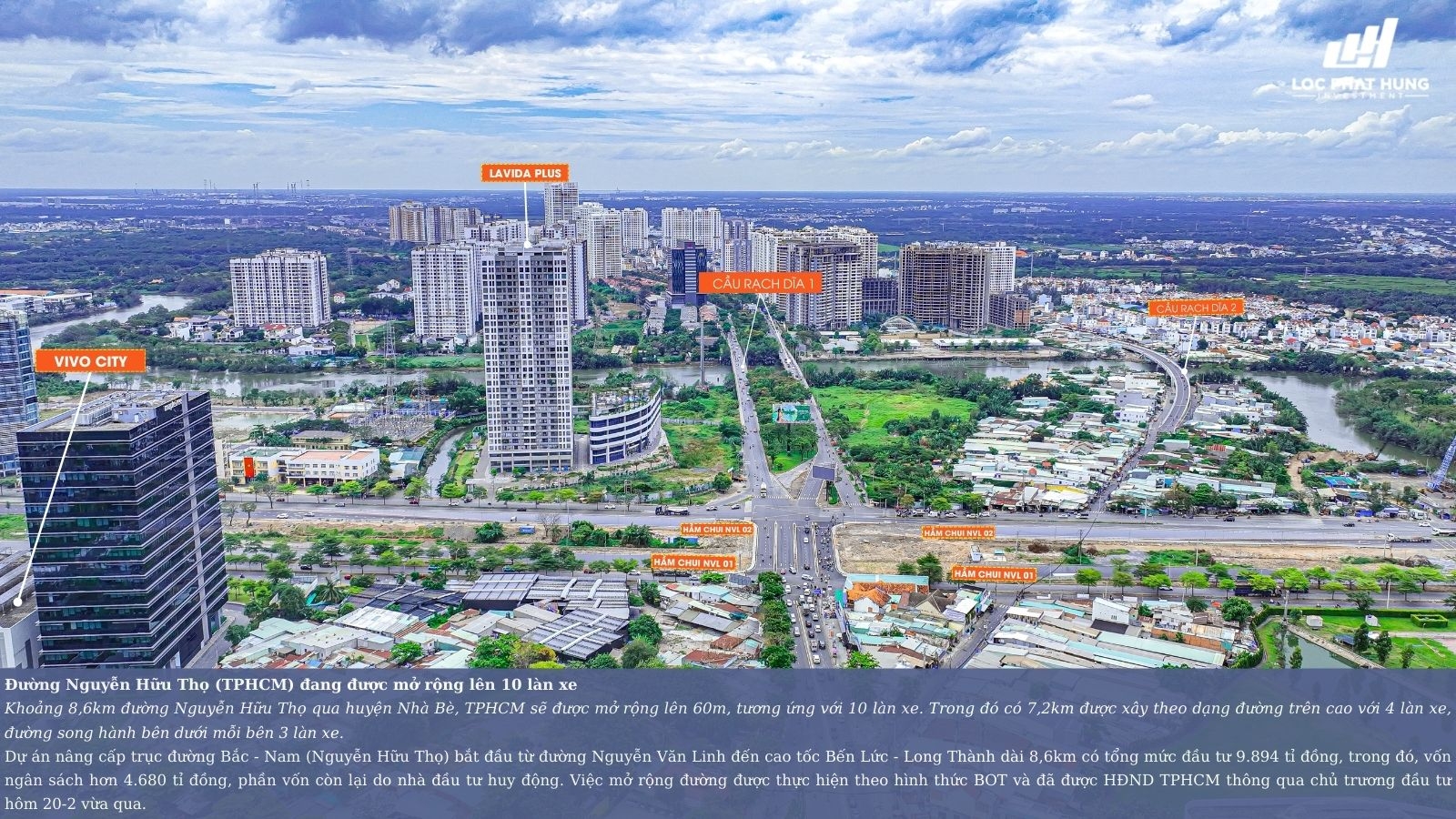 Nút Giao Thông Ngã Tư Nguyễn Văn Linh & Nguyễn Hữu Thọ