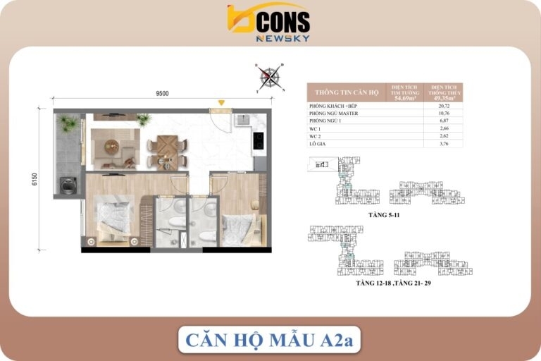 Thiet Ke Can Ho Bcons Newsky 4 768x512 1 Mẫu căn hộ 2PN 2WC diện tích lớn