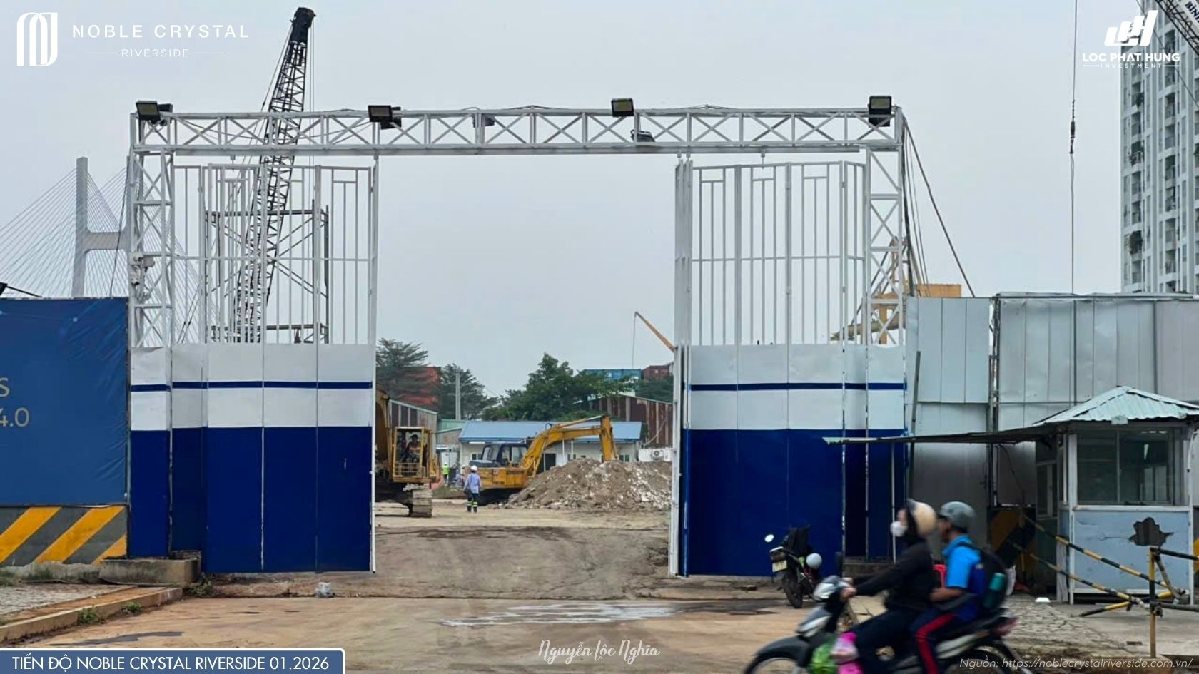 Tiến độ Thực Tế Dự án Noble Crystal Riverside Tháng 1/2026