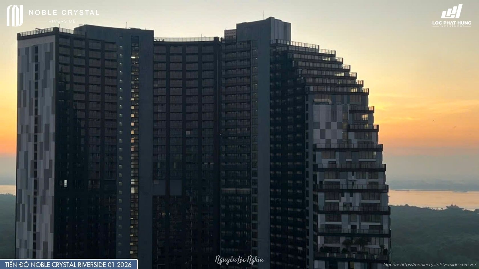 Tiến độ Thực Tế Dự án Noble Crystal Riverside Tháng 1/2026
