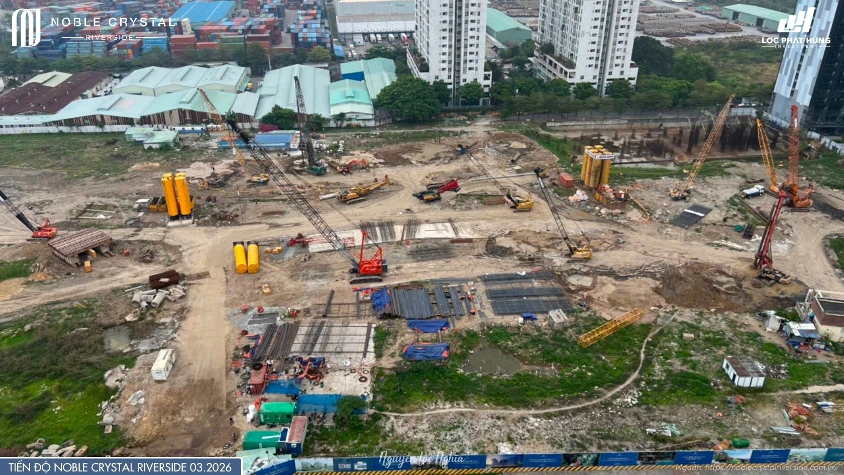 Hình ảnh Công Trường Noble Crystal Riverside Tháng 3/2026