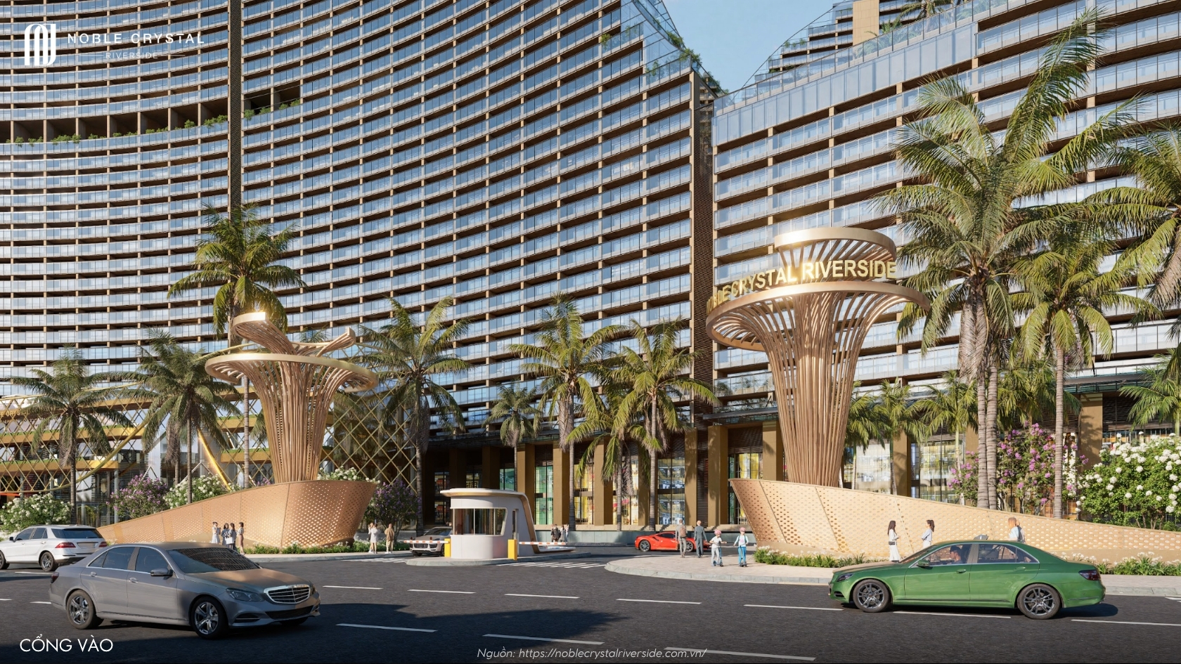 Cảnh Quan đặc Quyền Nội Khu Dự án Noble Crystal Riverside