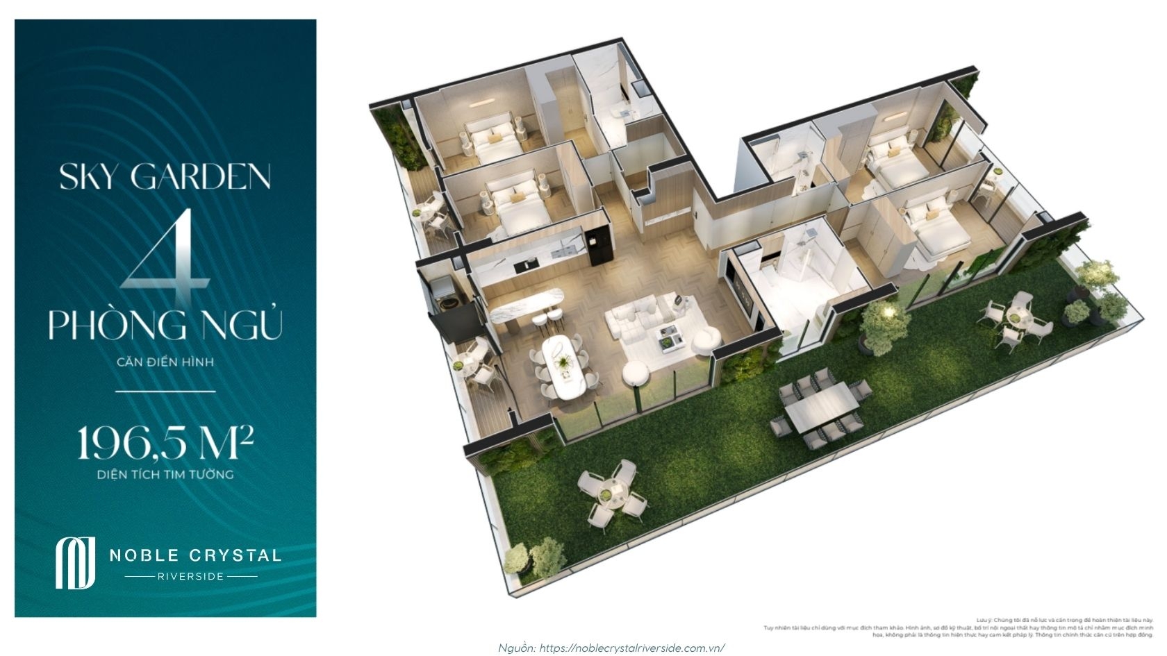 Layout Căn Hộ Sky Garden Toà D Noble Crystal Riverside