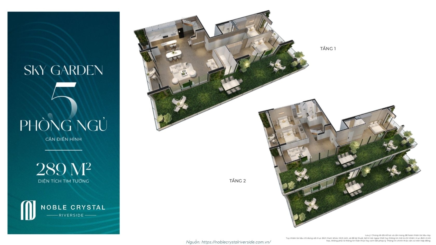 Layout Căn Hộ Sky Garden Toà D Noble Crystal Riverside