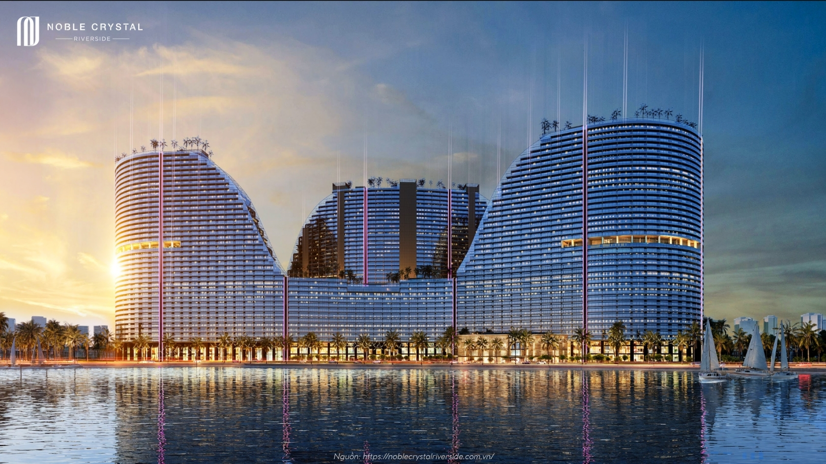 Phối Cảnh Tổng Thể Dự án Noble Crystal Riverside