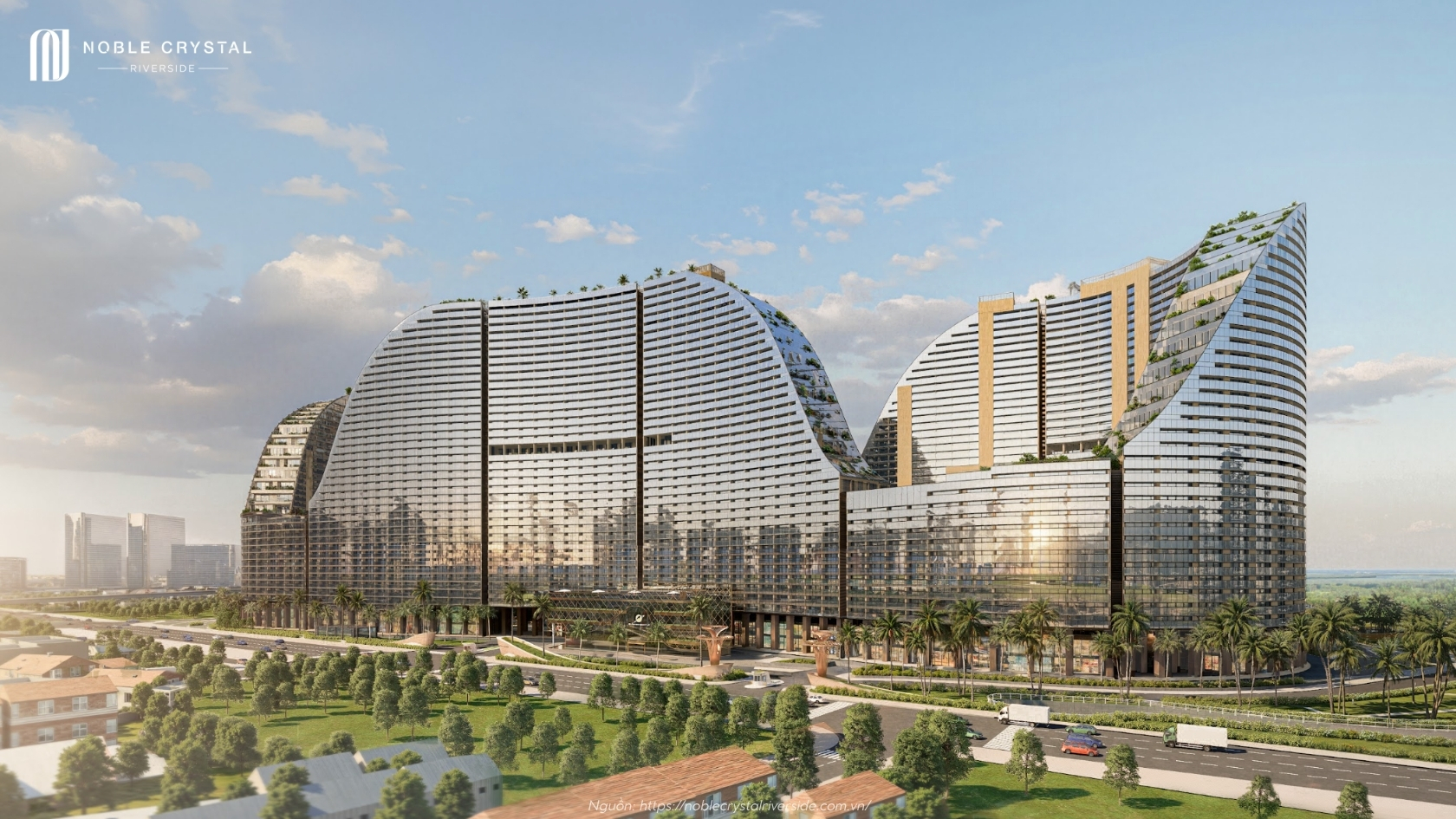 Phối Cảnh Tổng Thể Dự án Noble Crystal Riverside