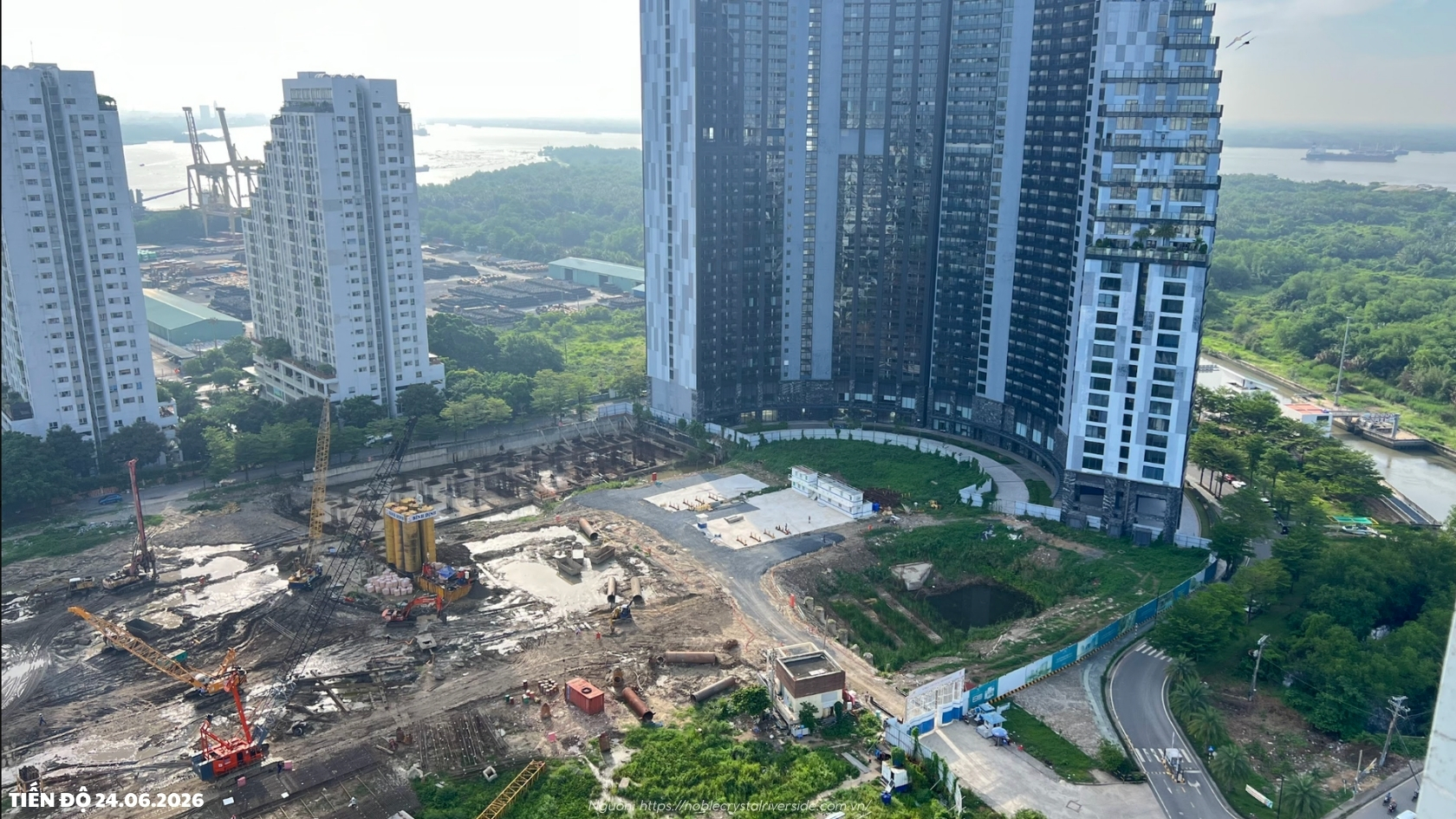 Tiến độ Ngày 24/06/2026 Dự án Noble Crystal Riverside