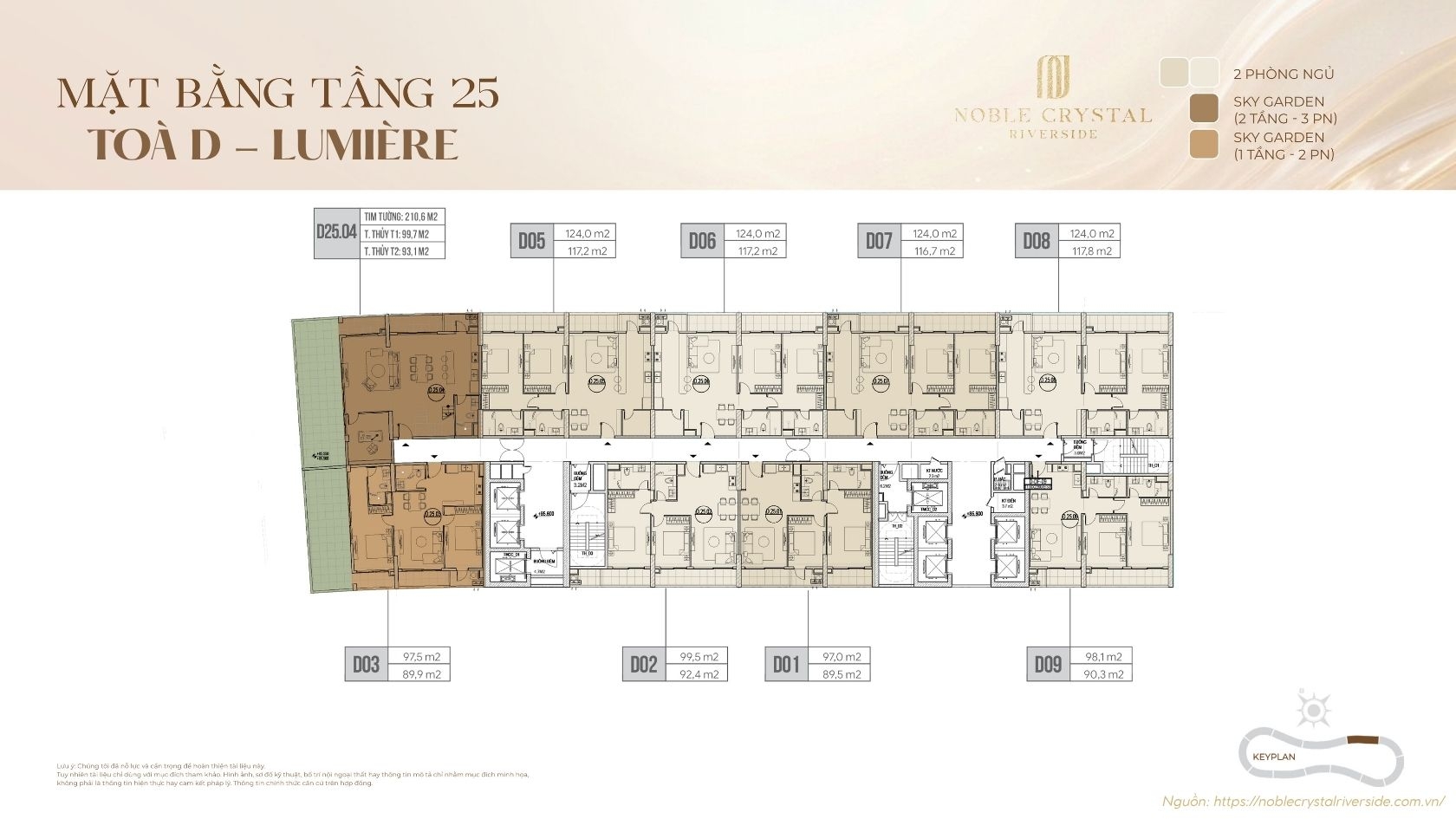 Mặt Bằng Toà D Lumière Noble Crystal Riverside