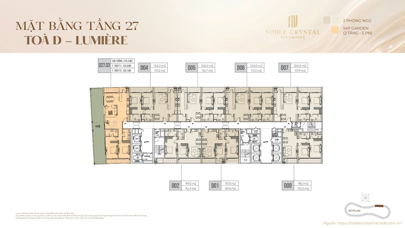 Mặt Bằng Toà D Lumière Noble Crystal Riverside