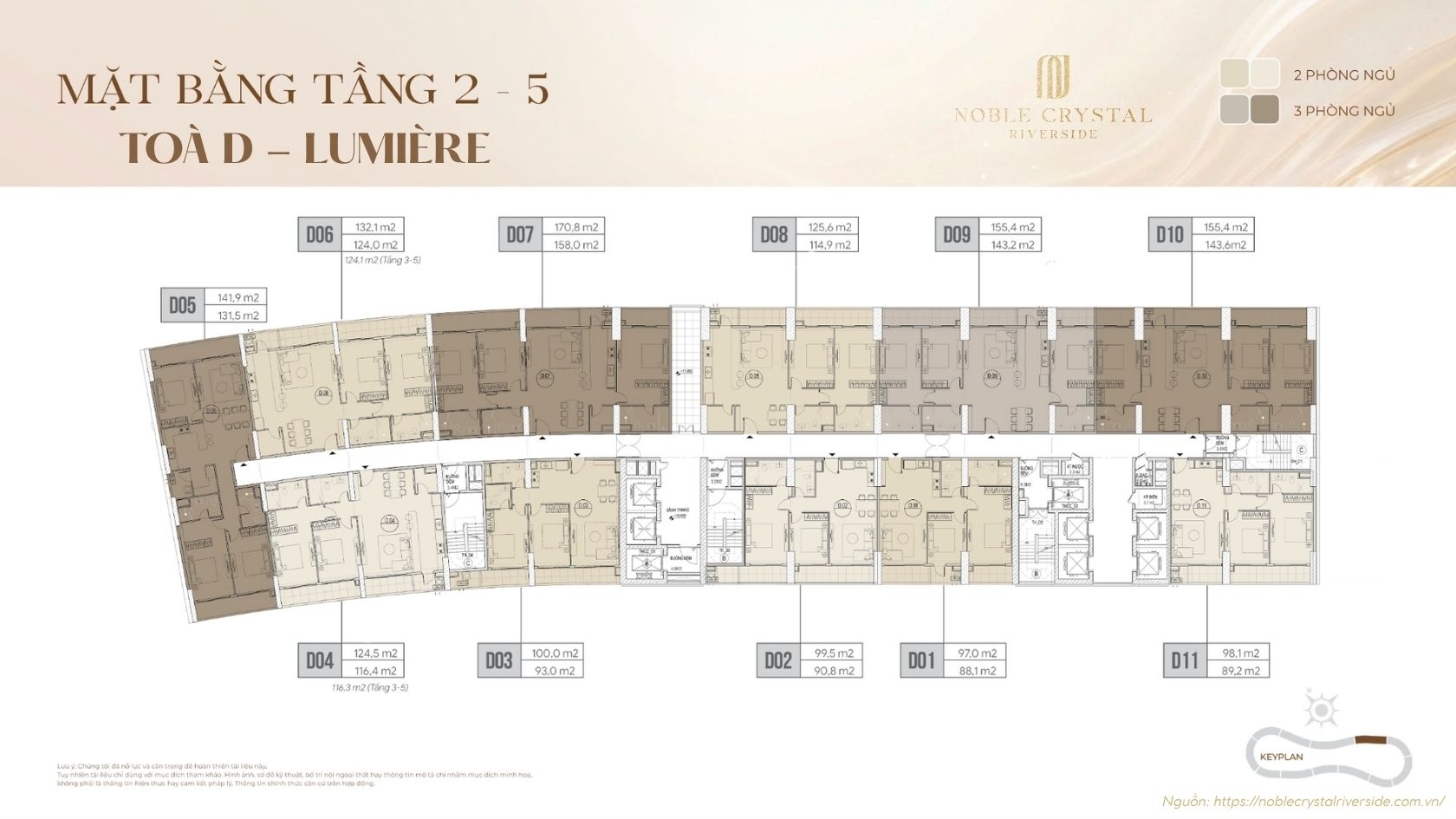 Mặt Bằng Toà D Lumière Noble Crystal Riverside