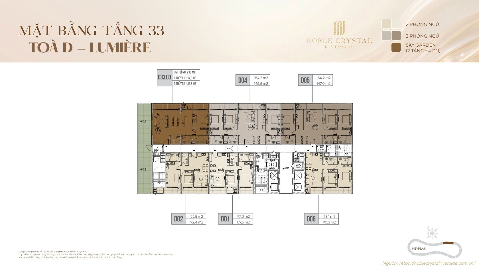 Mặt Bằng Toà D Lumière Noble Crystal Riverside