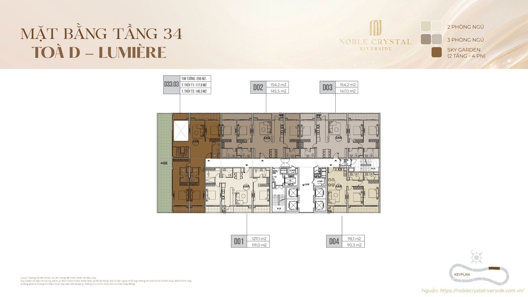 Mặt Bằng Toà D Lumière Noble Crystal Riverside