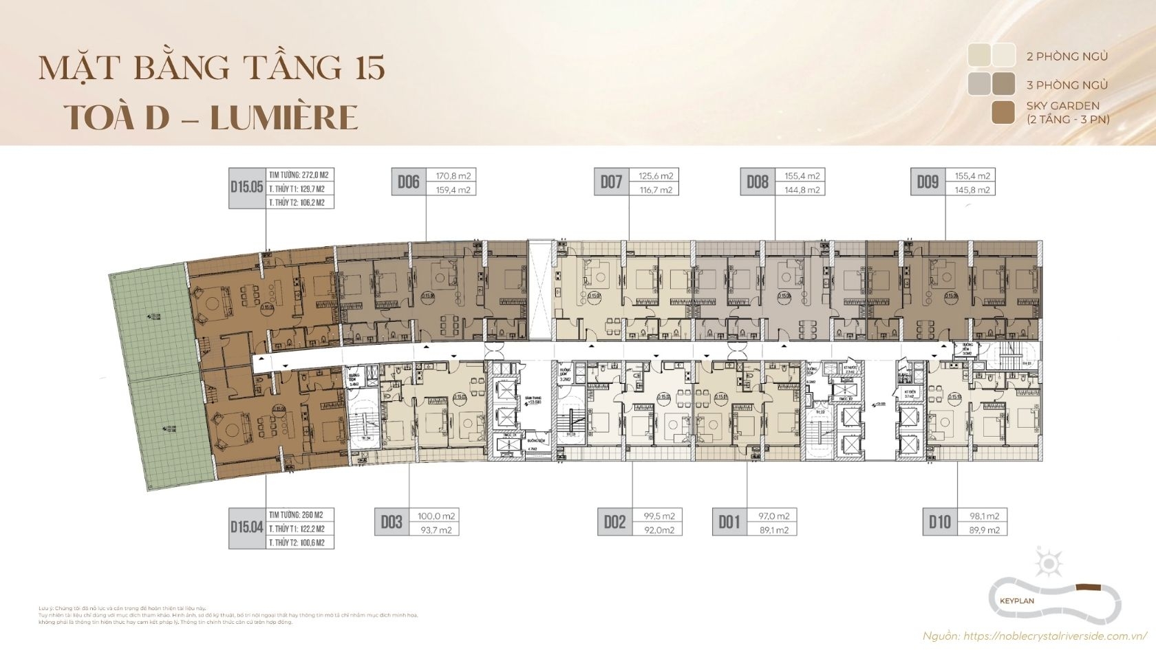 Mặt Bằng Toà D Lumière Noble Crystal Riverside