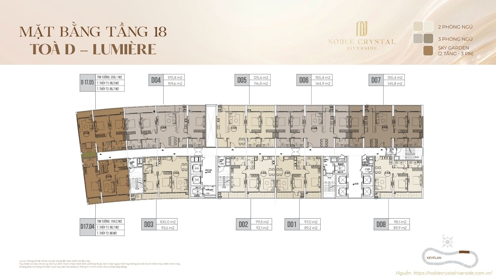 Mặt Bằng Toà D Lumière Noble Crystal Riverside