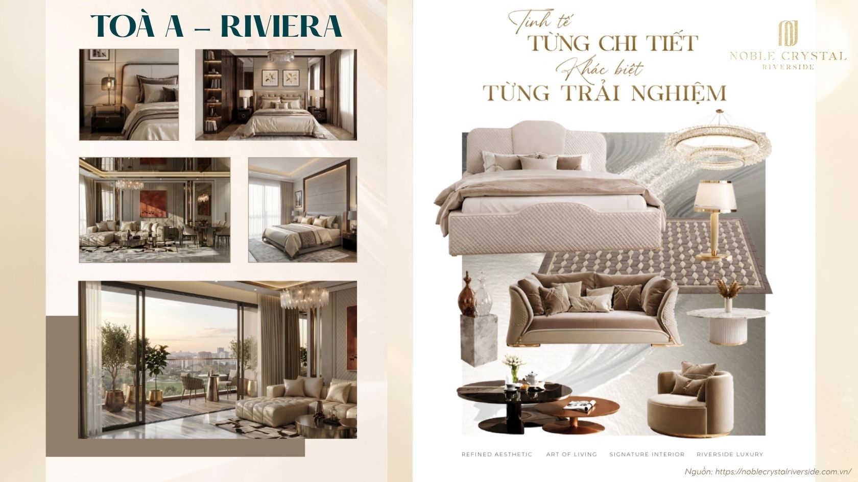 Nhà Mẫu Toà A Dự án Noble Crystal Riverside