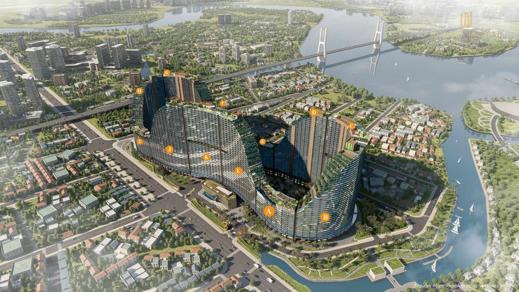 Phối Cảnh Tổng Thể Dự án Noble Crystal Riverside