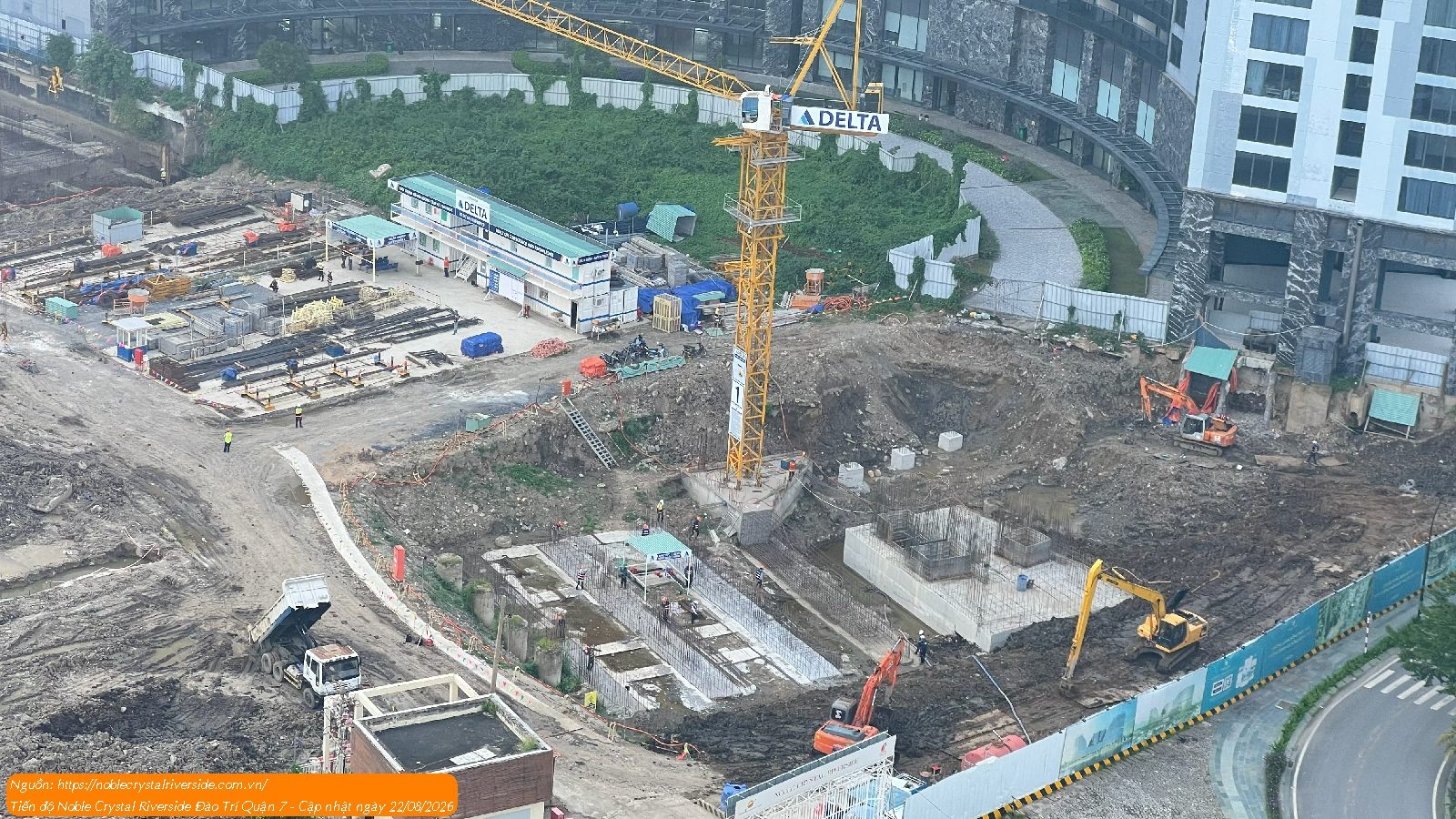 Tiến Độ Xây Dựng Noble Crystal Riverside Mới Nhất 22/08/2026
